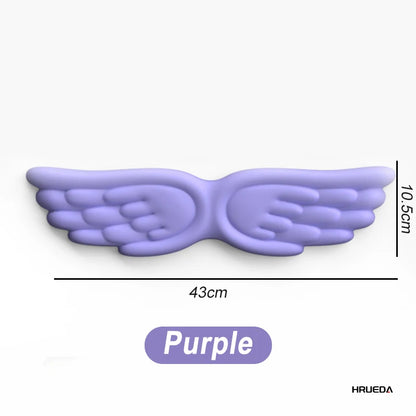 Mousepad Ergonomic Angel Keyboard Wrist Rest and Mouse Pad Set Reduce Wrist Pain for Office and Gaming Use Angel Wing, Memory Fo