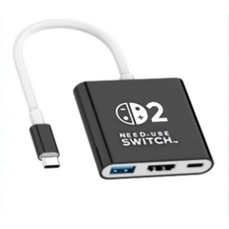 Docking Station for Nintendo Switch 2,4K 60Hz TYPE-C Hub with HDMI and USB-C 3.0 PD100W Charge Perfect for Switch 2/Switch/OLED Deals 4 U   Deals 4 U