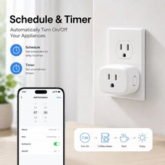 TUYA Smart Plug Compatible with Alexa & Google Home, Smart Outlet with Retome Control, Timer & Schedule, 2.4GHz Wi-Fi Deals 4 U   Deals 4 U