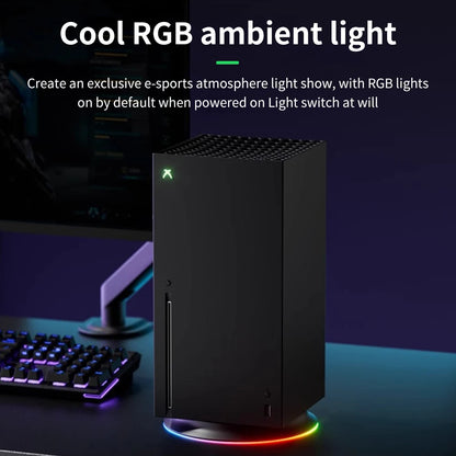 For Xbox Series X Host RGB Vertical Cooling Stand Holder With USB Port For Xbox Host Console Accessories