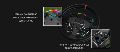 CAMMUS C12 Direct Drive Steering Wheel 12N·m+CAMMUS CS5 Table Clamp Direct Drive Wheelbase(2 IN 1) Deals 4 U  Gaming Accessories Deals 4 U