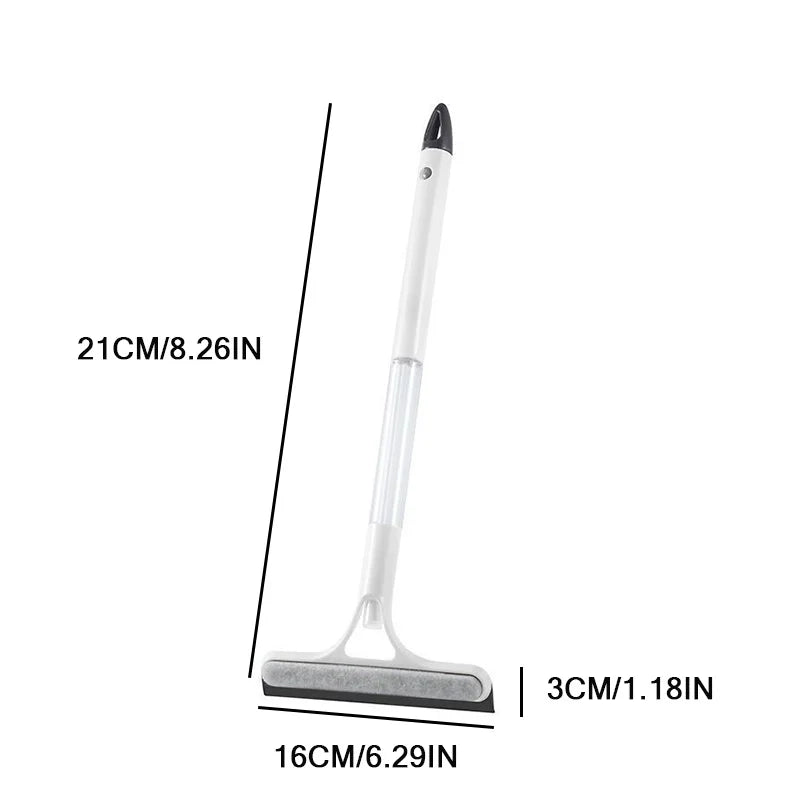 Squeegee & Scraper Combo, Cleans Windows & Glass Fast. 21x16cm, White Plastic, Streak Free Deals 4 U   Deals 4 U
