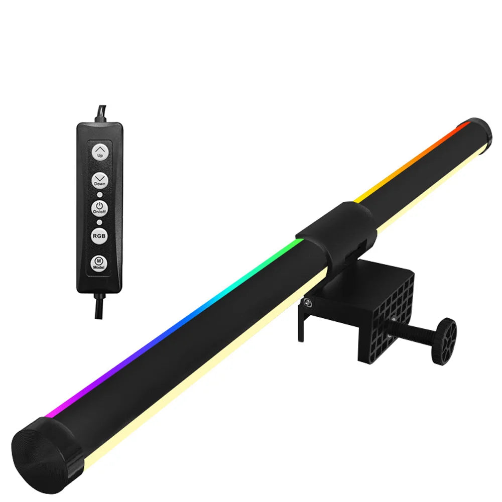 LED RGB Gaming Ambient Light Flexible Silicone Backlight Smart Desk Light Bar Eye Protection LED Lamp for Monitor Office Reading
