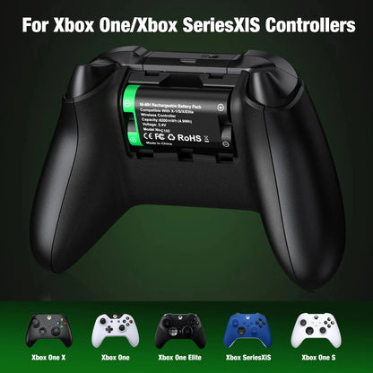 BEBONCOOL X248 2*6200 mWh Rechargable Batteries Pack For XBOX Serise S/X and XBOX ONE S/X/Elite With＆ Chaging Cable Deals 4 U  Console Accessories Deals 4 U