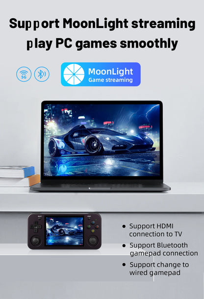 ANBERNIC RG353M Handheld Game Console 3.5 Inch Multi-touch Screen Dual OS Aluminum Alloy Shell HDMI-compatible WIFI Gaming Video Player