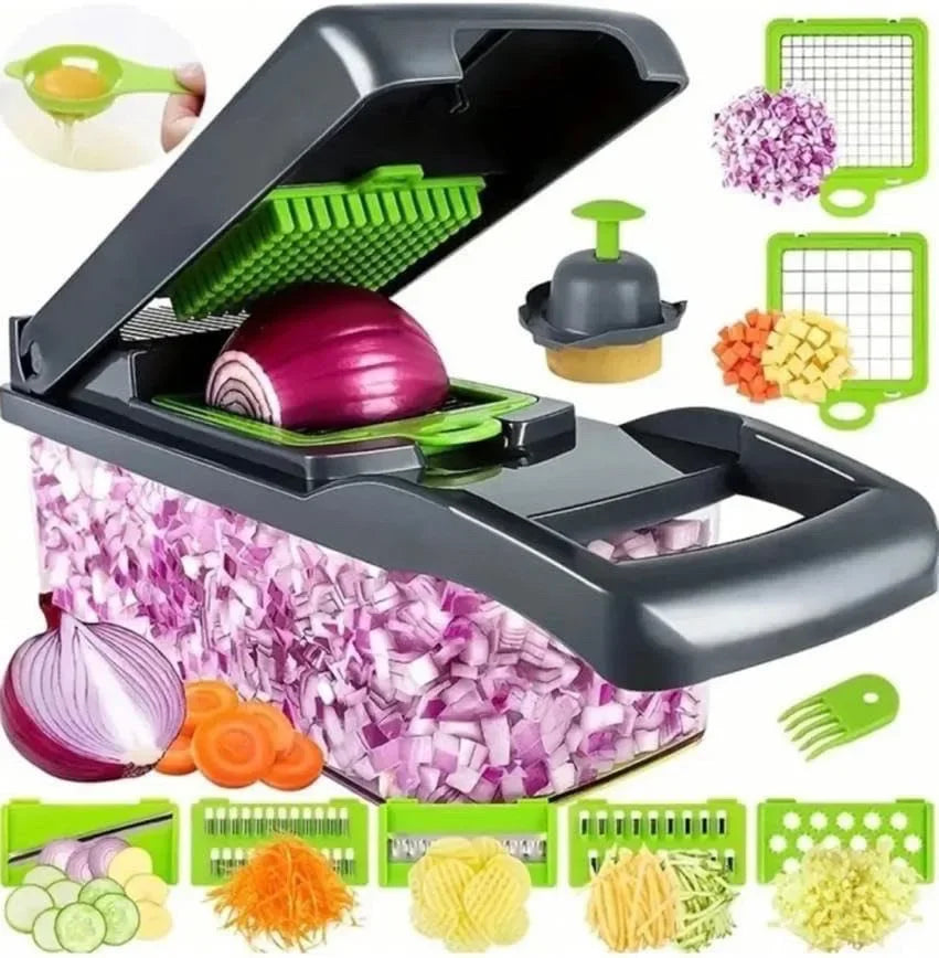 Multifunctional Vegetable Chopper Handle Food Grate Food Chopper Vegetable Slicer Dicer Cut 14/16 in 1 Kitchen Items Cocina Deals 4 U   Deals 4 U