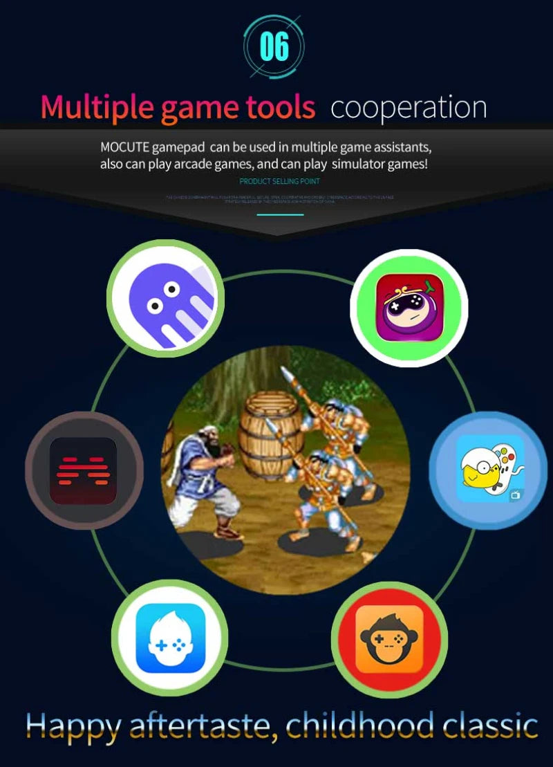 Gamepad For iPhone Android Cell Phone Control Bluetooth Controller Trigger Pubg Mobile Joystick Gaming Smartphone Mando Game Pad Deals 4 U   Deals 4 U