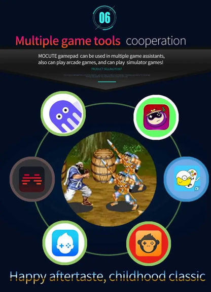 Gamepad For iPhone Android Cell Phone Control Bluetooth Controller Trigger Pubg Mobile Joystick Gaming Smartphone Mando Game Pad Deals 4 U  Mobile Gaming Deals 4 U