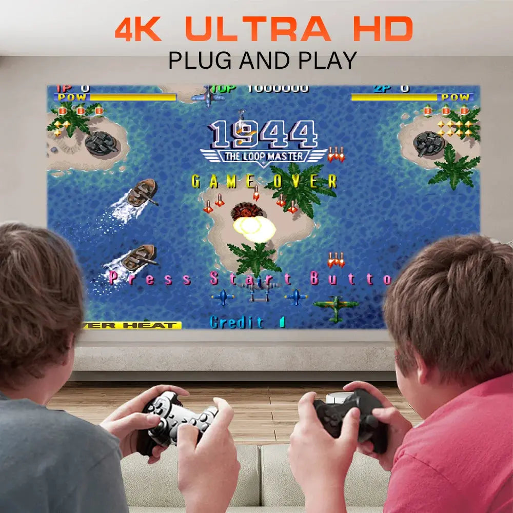 3D Game Projector P30MAX Retro Video Game Console Wireless Controller 4K ULTRA HD plug and play Android11 BT5.0 720P Home Cinema Deals 4 U  Gaming Accessories Deals 4 U