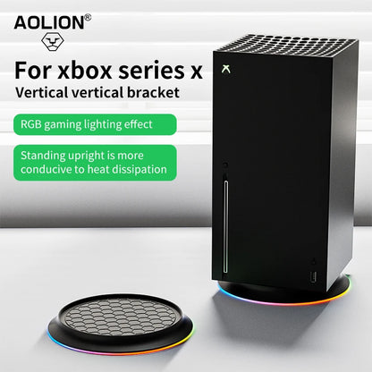 For Xbox Series X Host RGB Vertical Cooling Stand Holder With USB Port For Xbox Host Console Accessories