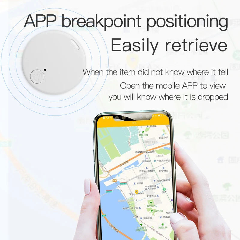 Mini GPS Locator AntiLost Alarm Wallet Keychain Smart Tag Bluetooth-Compatible Tracer Keychain Dog Pet Child Tracker Key Finder Deals 4 U   Deals 4 U