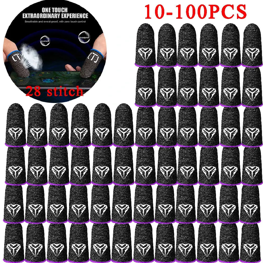 100-10PCS Finger Cover Game Controller For PUBG Sweatproof Anti-slip Fingertip Cover Thumb Gloves For Mobile Game Deals 4 U  Mobile Gaming Deals 4 U