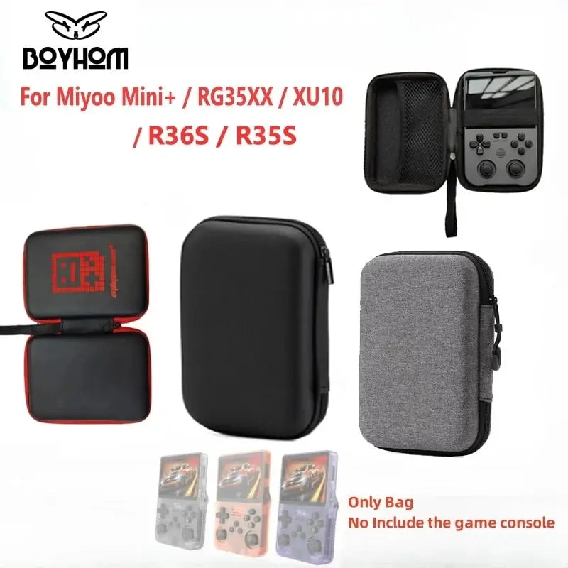TOP Protect Game Storage Case for Miyoo Mini Plus R36S R35S Portable Storage Console Bag Carry Case for Anbernic RG35XX Plus Deals 4 U   Deals 4 U
