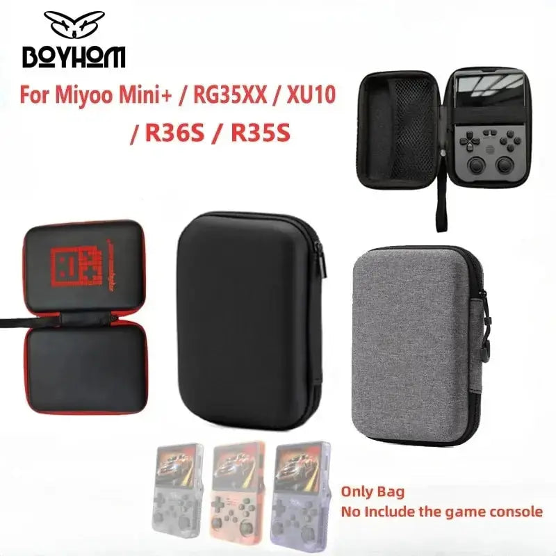 TOP Protect Game Storage Case for Miyoo Mini Plus R36S R35S Portable Storage Console Bag Carry Case for Anbernic RG35XX Plus Deals 4 U  Console Accessories Deals 4 U