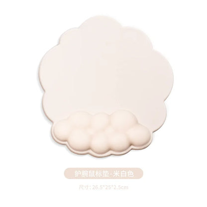 Cloud Memory Foam Wrist Rest Keyboard Mouse Pad Ergonomic Desk Mat for Office Gaming 10 Colors 3 Piece Set
