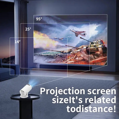 2026 New HY300 Projector with WiFi6 & BT5.0, Portable Beamer 1080P/4K Support Auto Keystone Smart Proyector Deals 4 U  Gaming Accessories Deals 4 U