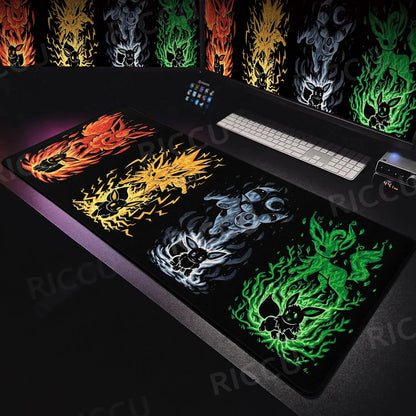 Japan Anime Gamer Mouse Pad E-eevee Cabinet Kawaii Tablepad XXL P-pokemon Keyboard Rug Laptop PC Gaming Rubber Extended DeskMats Deals 4 U  Gaming Accessories Deals 4 U