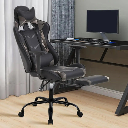 Ergonomic High-Back Gaming Chair PU Leather 250lbs Home Office, Customized Deals 4 U  Gaming Accessories Deals 4 U