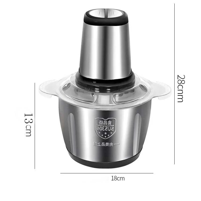 2L 3L 5L Household Stainless Steel Meat Grinder 500W High Power Blender Multifunctional Food Processor Food Chopper Electric Deals 4 U  Smart Home Gadget Deals 4 U