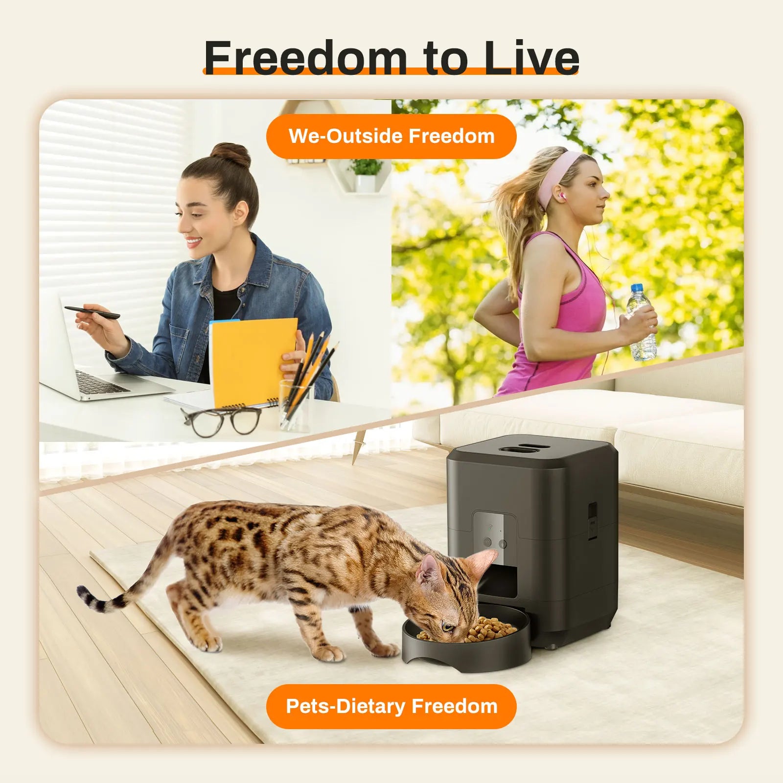 Smart Pet Feeder Automatic Cat Feeder Dog Slow Food Machine With Timed Quantitative Automatic Cat Food Dispenser Cat Dog Bowl Deals 4 U   Deals 4 U