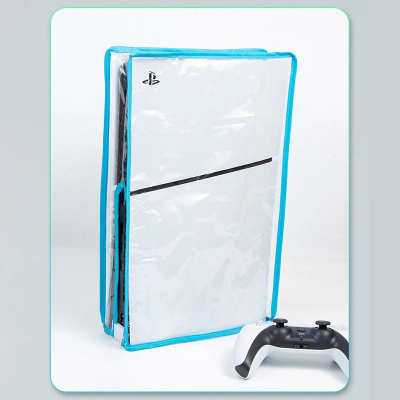 For PS5 Slim Console Dust Cover Dustproof Transparent Case Dustprevent Bag Game Accessories For Disc Version & Digital Edition
