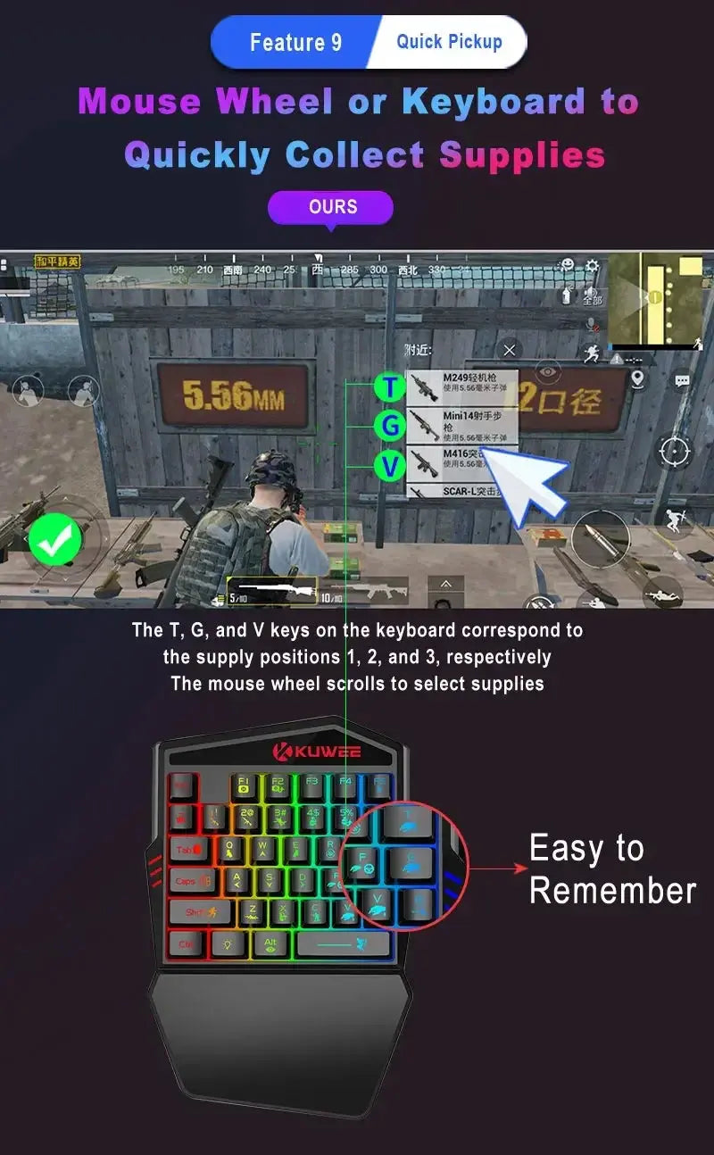 M1 Pro Gamepad Mobile Game Controller 4 in 1 Mouse Keyboard Converter BT V5.0 Programmable Adapter Support iOS Android System Deals 4 U  Gaming Accessories Deals 4 U