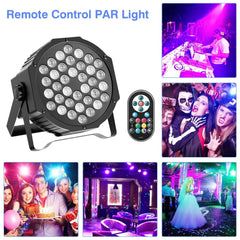 U'King 4PCS/8PCS 36LED Par Lights RGB LED DJ Stage Light with Remote Control DMX512 Sound Activated for Party Stage Effect Light Deals 4 U   Deals 4 U