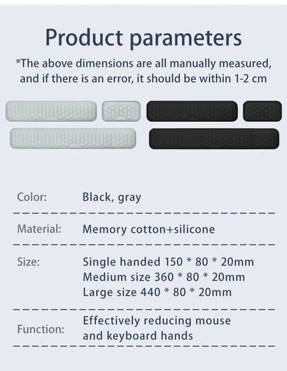 Keyboard Pad Set Memory Foam for Office Computer Laptop Easy Typing Pain Relief Keyboard Wrist Rest Mouse Pad Computer Mouse Pad