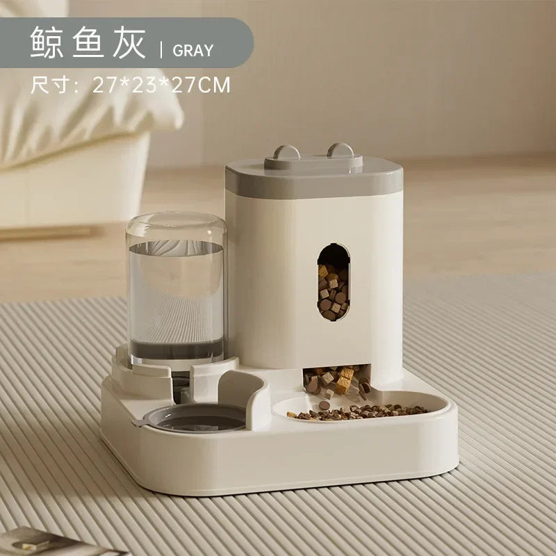Automatic Feeder Dog Cat Food Bowl With Water Fountain Large Capacity Pet Food Storage Dispenser Container Puppy Pet Accessories Deals 4 U   Deals 4 U