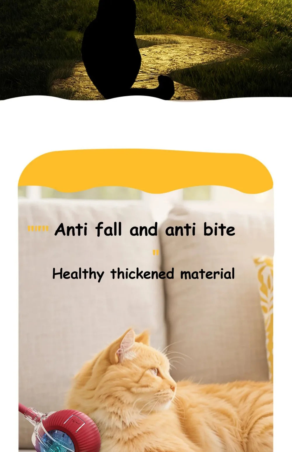 New Cat Interactive Ball Toy Automatic Rolling Ball Faux Tail Rechargeable Smart Pet Electric Toy Dog Cat Training Imitate Mouse Deals 4 U  Smart Pet Toy Deals 4 U