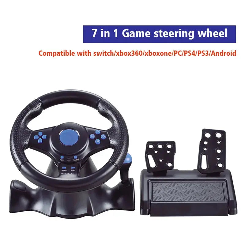 DATA FROG Racing Steering Wheel Vibration Controller Gaming Simracing Car Pedal For Switch  PS2 PS3 PS4 Xbox One PC Deals 4 U  Gaming Accessories Deals 4 U