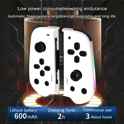GAMINJA Wireless Joypad Controller for Switch Game Console with RGB Lamp L/R Handle Grip Wake up Screenshot Function Deals 4 U  Mobile Gaming Deals 4 U