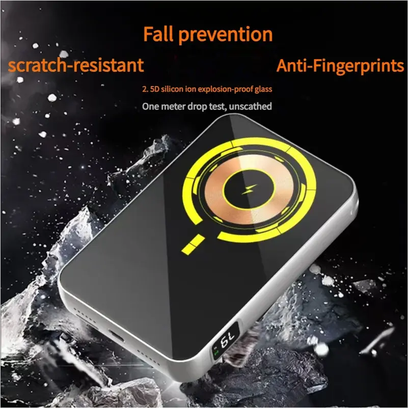 Mini Game Console Thin Magnetic Wireless Power Bank 5000mAh Portable Fast Charging External Battery For iPhone 16 Samsung Deals 4 U  Mobile Gaming Deals 4 U