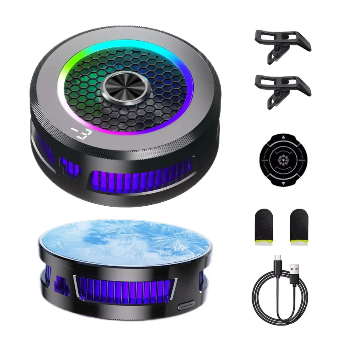 15W Extreme Cooling Phone Cooler with Ice Generation, Semiconductor Phone Cooler, Magnetic & Clip-on for iPhone/Xiaomi/VIVO/OPPO Deals 4 U  Mobile Gaming Deals 4 U