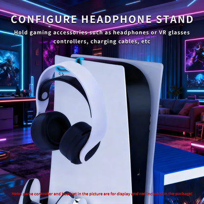 GAMINJA P58 Cooling Stand For PS5 RGB Charging Base Dual-Controller Charging Station Dual-Controller Charger For PS5 Accessories
