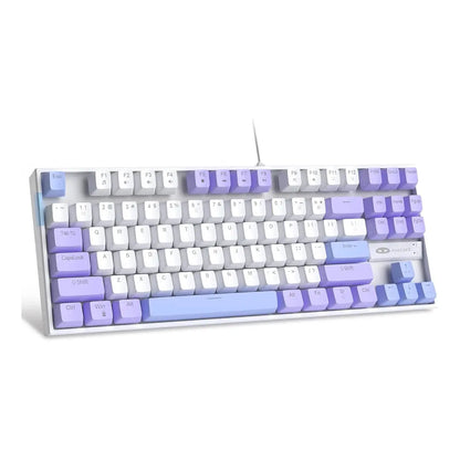MageGee 75% Mechanical Gaming Keyboard, Blue Switch, LED Blue Backlit, 87 Keys Compact TKL Wired Keyboards for Windows Laptop PC Deals 4 U  Gaming Accessories Deals 4 U