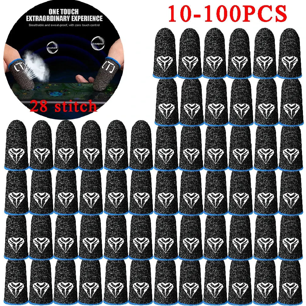 100-10PCS Finger Cover Game Controller For PUBG Sweatproof Anti-slip Fingertip Cover Thumb Gloves For Mobile Game Deals 4 U  Mobile Gaming Deals 4 U