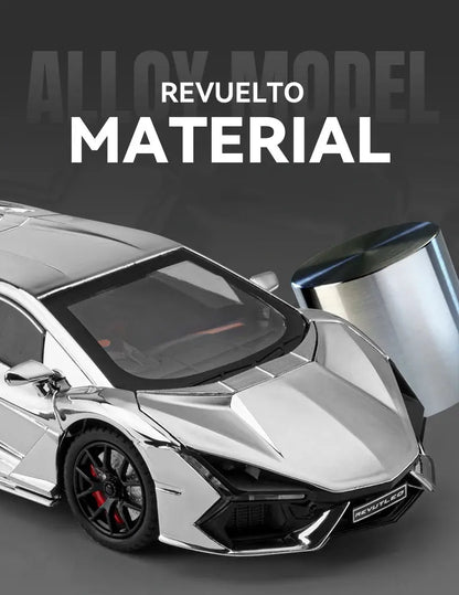 1:24 Lamborghini Revuelto With Spray Alloy Car Diecasts & Toy Vehicles Metal Toy Car Model Sound and light Collection Kids Toy Deals 4 U  Gaming Accessories Deals 4 U