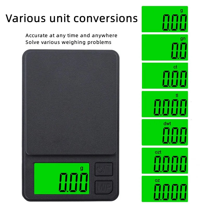 100/500g 0.01g mini digital scale high precision electronic pocket scale jewelry weight kitchen portable electronic scale Deals 4 U   Deals 4 U