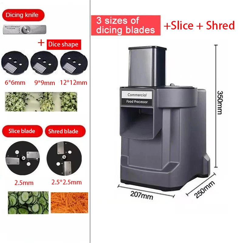 Commercial Vegetable Cutting Machine Automatic Vegetable Carrot Potato Chopper Slice Shred And Diced Quickly Cut Vegetables Deals 4 U   Deals 4 U