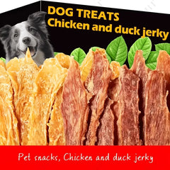 Cat And Dog Treats Chicken Jerky, Chicken Breast Slices - High Protein Healthy Snacks, Dental Chews, Training Rewards For Puppies, Kittens, Adult Dogs And Cats - Grain Free, Pet Nutrition Chewing Treats Deals 4 U   Deals 4 U
