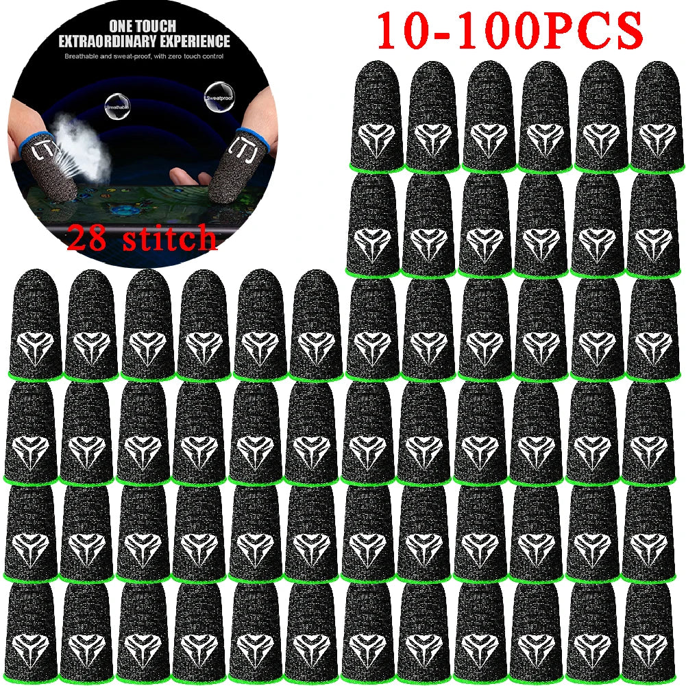 100-10PCS Finger Cover Game Controller For PUBG Sweatproof Anti-slip Fingertip Cover Thumb Gloves For Mobile Game Deals 4 U   Deals 4 U
