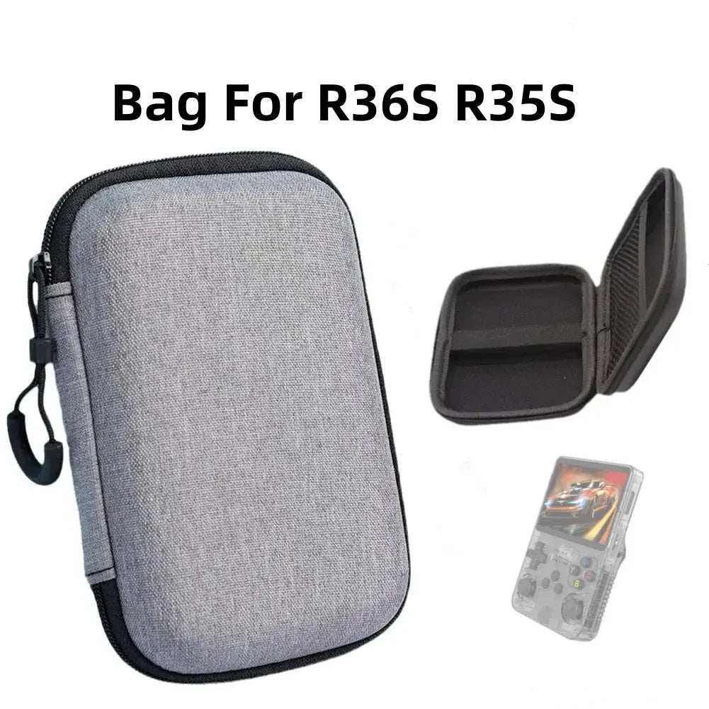 TOP Protect Game Storage Case for Miyoo Mini Plus R36S R35S Portable Storage Console Bag Carry Case for Anbernic RG35XX Plus Deals 4 U   Deals 4 U