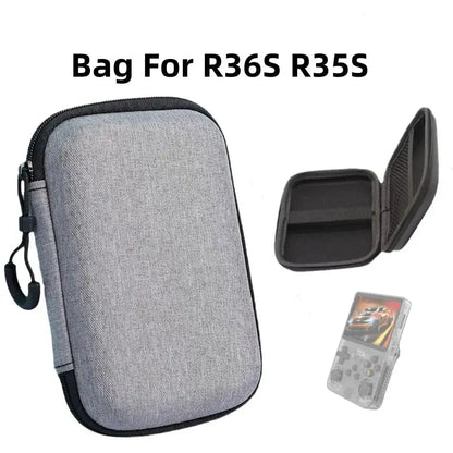 TOP Protect Game Storage Case for Miyoo Mini Plus R36S R35S Portable Storage Console Bag Carry Case for Anbernic RG35XX Plus Deals 4 U  Console Accessories Deals 4 U