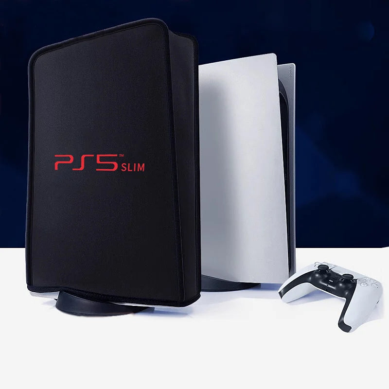 Dust Cover for PS5 Slim Console Only, Protective Case Anti Scratch Cover Sleeve for PS5 Slim Console Digital&Disc Edition Black