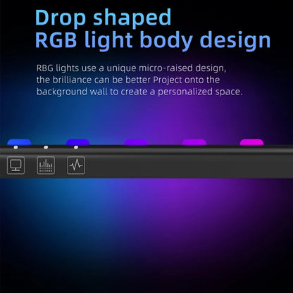 Computer Monitor Light Bar RGB Music Rhythm Screen Hanging Lights Dimming Desk Lamp Reading Gaming Table Lighting