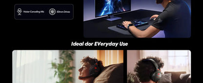 NUBWO G06 Dual Wireless Headsets Gamer with Microphone 2.4GHz Bluetooth 5.3 Gaming Headphones for PS5, PS4, PC, Mobile, Switch Deals 4 U  Gaming Accessories Deals 4 U