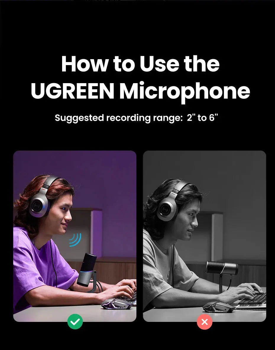 Mic USB Microphone with RGB Modes Professional Condenser Mic for PC Mac Gaming Karaoke Recording Streaming Podcasting Deals 4 U  Streaming Equipment Deals 4 U