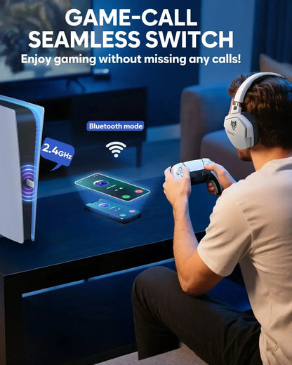 NUBWO G06 Pro Wireless Gaming Headset with Charging Station for Headset and PS5 Controller 17ms Low Latency Dynamic 50mm Drivers Deals 4 U  Gaming Accessories Deals 4 U
