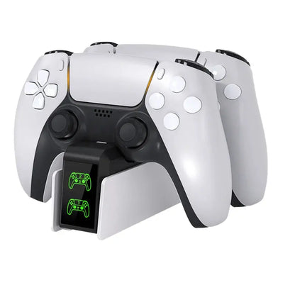 For PS5 Controller Charger DualSense Charging Station Dual Charging Dock Charger Stand for PlayStation5 Wireless Game Controller Deals 4 U  Console Accessories Deals 4 U